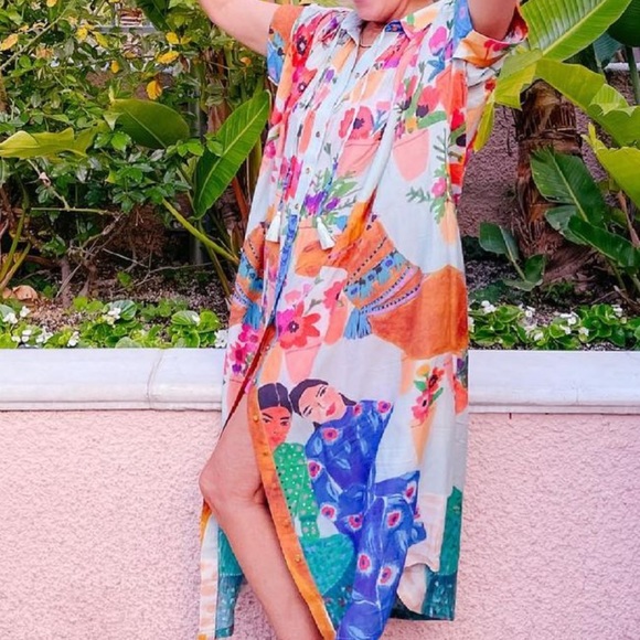 Free People Riley Caftan (ISO) - Picture 1 of 4